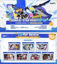 Honkai Star Rail 3rd Anniversary Pop-Up Official Mouse Pad