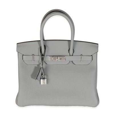 Hermès Gris Meyer Togo Birkin 30 PHW