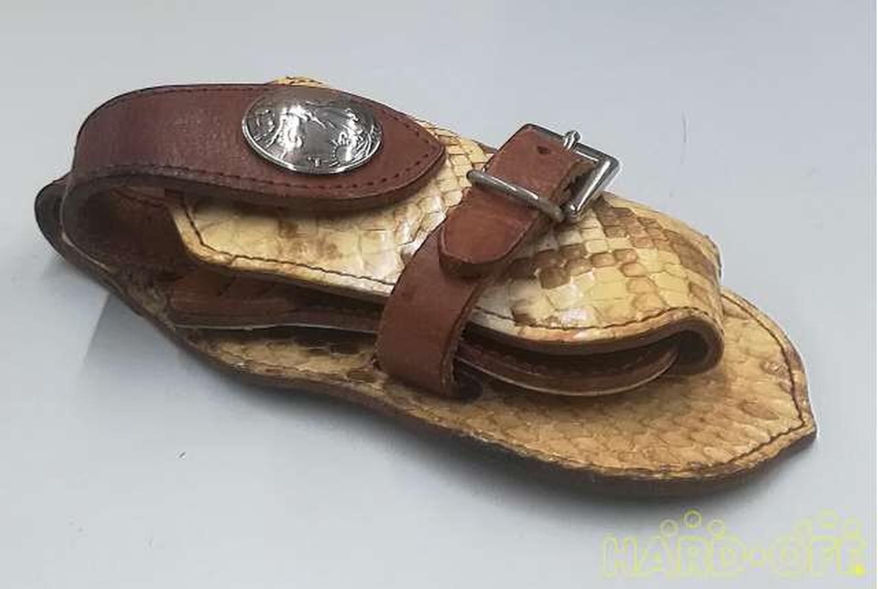 Wallet Holder Python Leather Cowhide Alzuni JtU00 - image 5