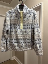 New No Boundaries Plush Half-Zip Pullover, Women's and Plus Size-S 4-6 