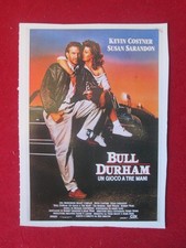 MINI LOCANDINA CIAK FILM BULL DURHAM RON SHELTON KEVIN COSTNER [GS53]2