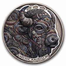 2025 Cameroon 2 oz Silver Patterns of the World: American Buffalo