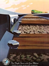 Peoria Gateway Great Midwest American Railroad Travel Giclee Canvas Print 18x24