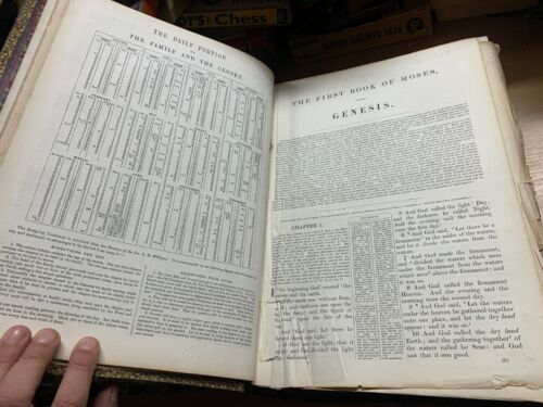 1860 "THE IMPERIAL FAMILY BIBLE" HOLY BIBLE HUGE HEAVY 8.6kg LEATHER BOOK (EV9) - Picture 14 of 24