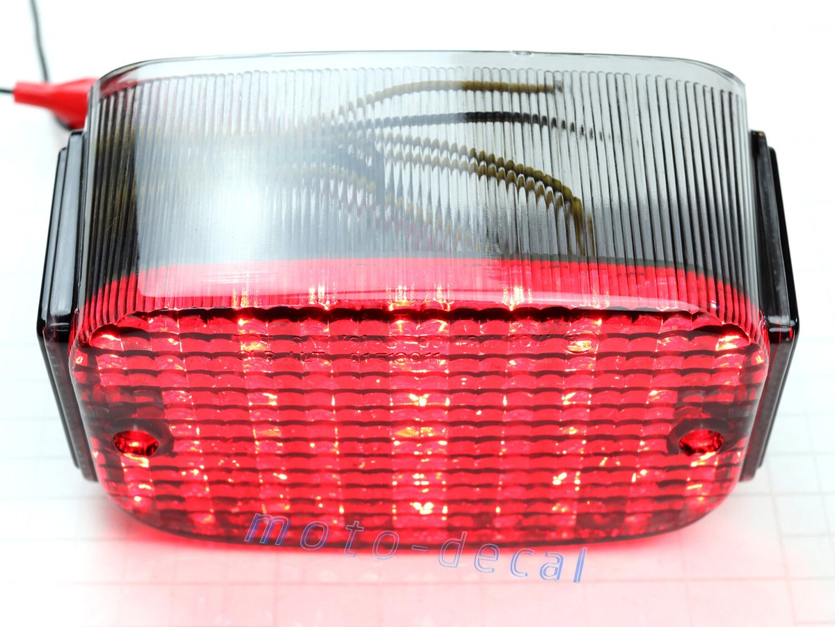 Integrated Brake Tail Light For Honda Suzuki Kawasaki VN800/900/1500/1700 – Chrome/Red