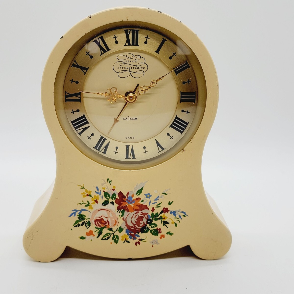 Vintage Reuge LeCoultre Petite Neuchateloise Musical Alarm Clock