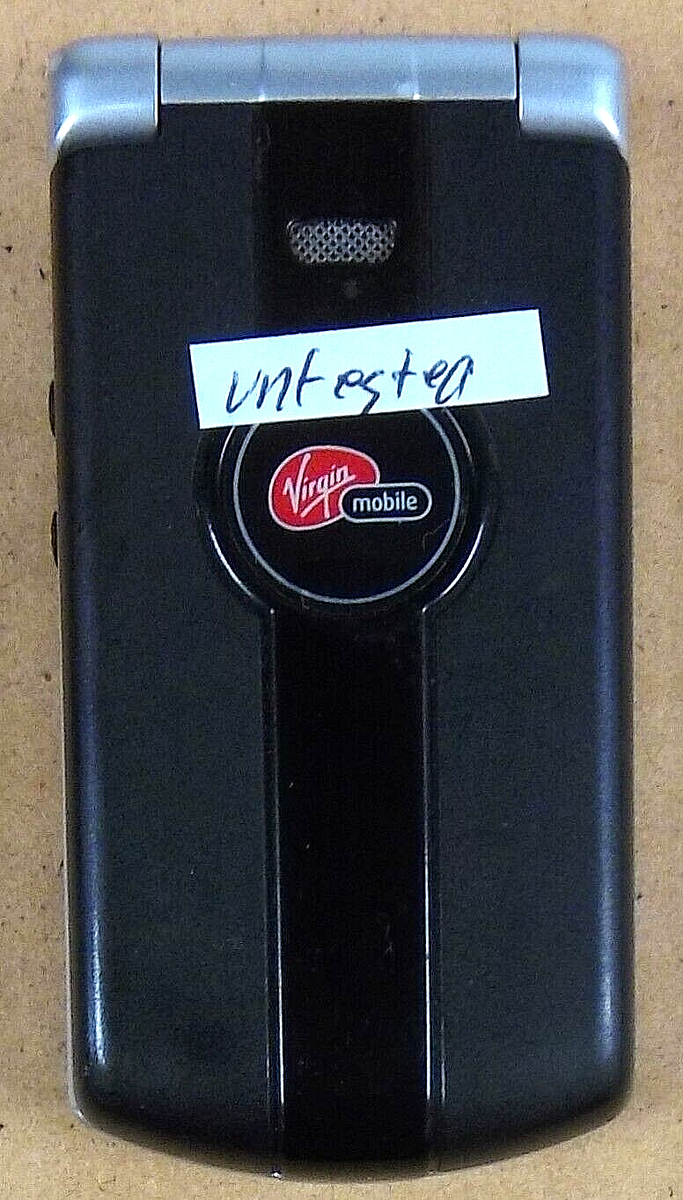 Kyocera MARBL / Marble K127 - Black ( Virgin Mobile ) Flip Phone