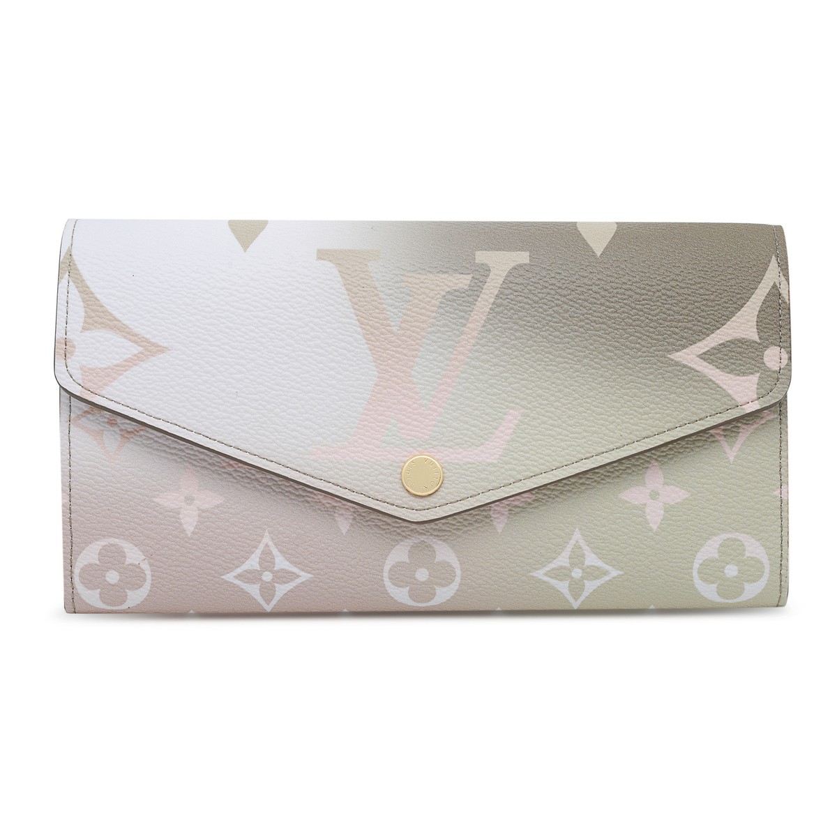 Louis Vuitton Sarah Sunset Kaki Leather Ladies Wallet M81276 | eBay