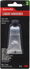 3M Bondo Liquid Hardener 1 Tube 0.37 Fl Oz., Use with Fiberglass Resin for Auto