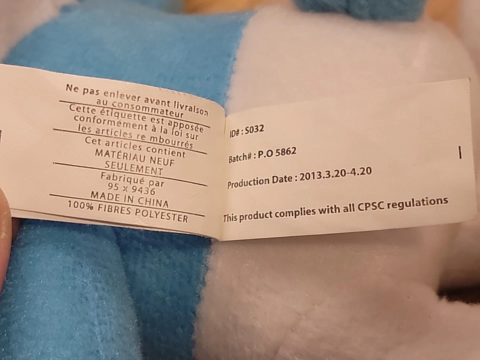 2013 Los Pitufos Brainy Pitufo con Gafas 13" Peluche Juguete Foto 4 de 4