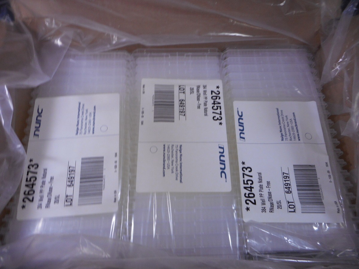 ミョん NUNC Thermo 120μl Natural Polypropylene 384-Well Microplates