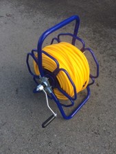 W F P Blue Heavy Duty Metal Hose Reel With 100 m of 8 mm MINIBORE Hose