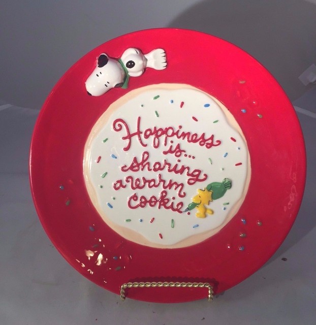 Hallmark Peanuts SNOOPY Christmas Cookie Plate 10.25" Diameter eBay