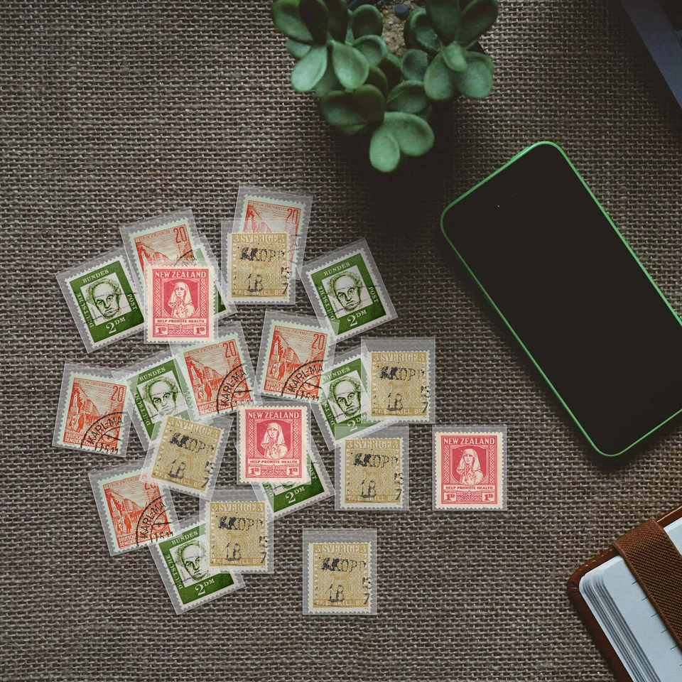 Lote 1000 Piezas Fundas para Sellos Colección Profesional Protección 3x3.5cm EE. UU. Foto 2 de 4