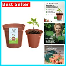 Durable 38cm Terracotta Planter - Perfect for Vegetables & Flowers