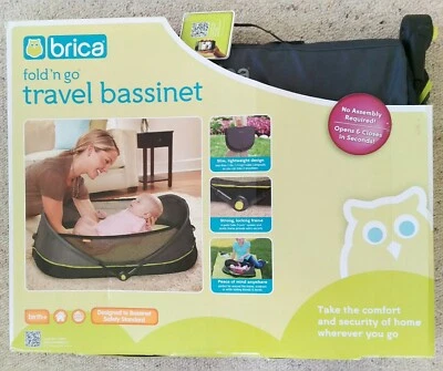 munchkin fold and go travel bassinet