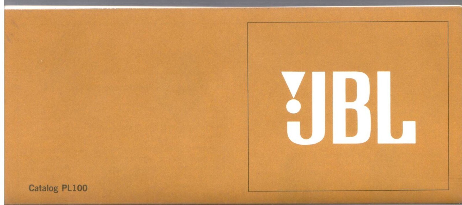 Original JBL Sales Brochure Catalog PL100 / Paragon SA600 C58 Delphi
