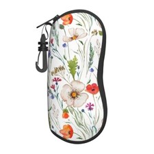 Sunglasses Soft Case Ultra Light Neoprene Zipper Eyeglass Case Black2