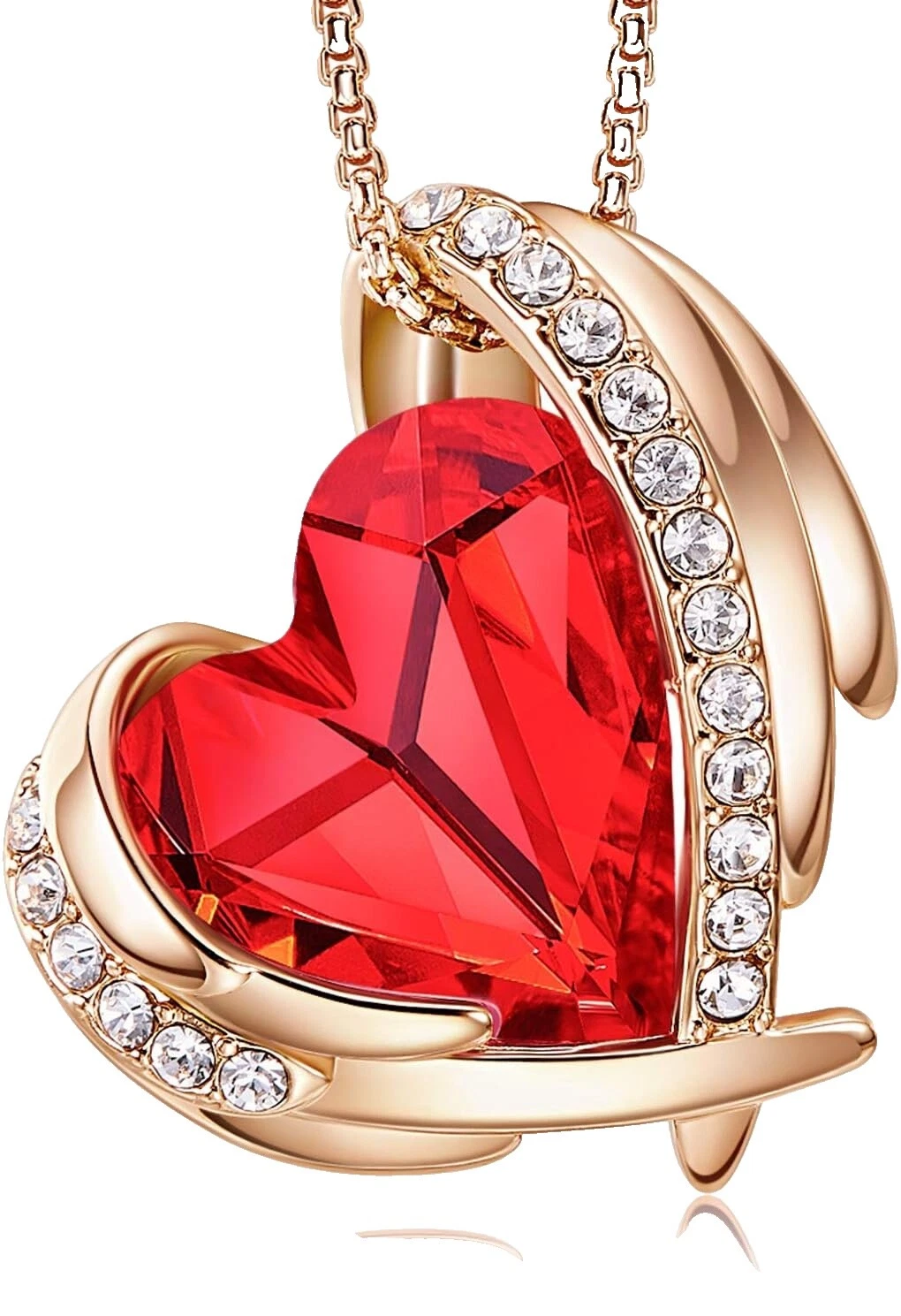 Collares y colgantes de latón de vidrio de moda