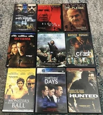 9 ACTION ADVENTURE DVD movies Eastwood Costner DeNiro Nicholson Washington