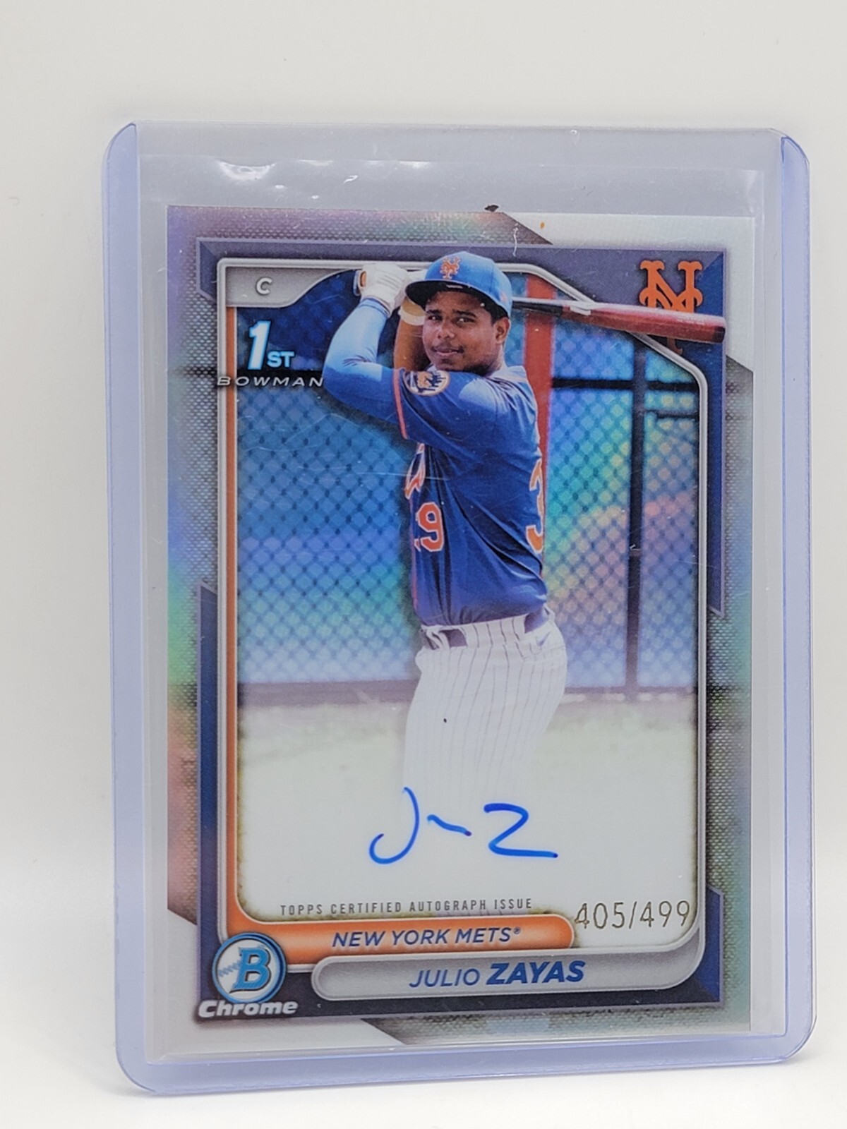 2024 Bowman Chrome - Prospect Autographs Refractor #CPA-JZ Julio Zayas /499 (AU,