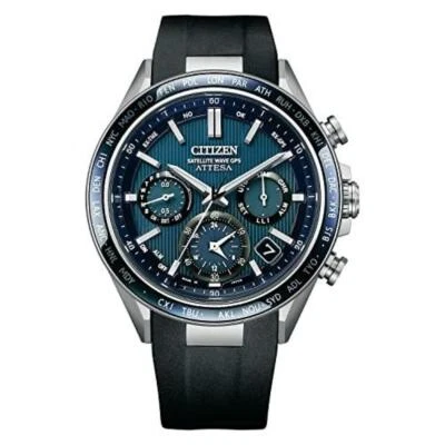 Citizen Attesa CC4050-18L Herren Funkuhr GPS Solar Funk Radio Armbanduhr Neu - Bild 1 von 3