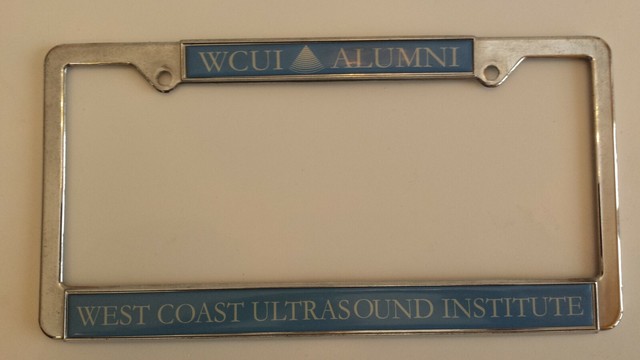 West Coast Ultrasound Institute Alumni Metal License Plate Frame eBay