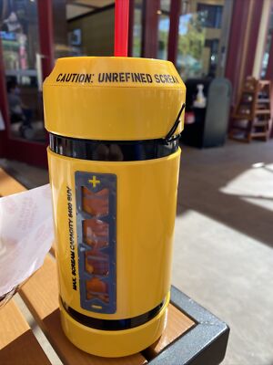 New Disney Parks Monsters Inc. Scream Can Canister Cup Bottle sipper mug w sound