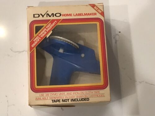Vintage DYMO Home Label Maker 1970's Model 1800 Blue Original - Afbeelding 1 van 9