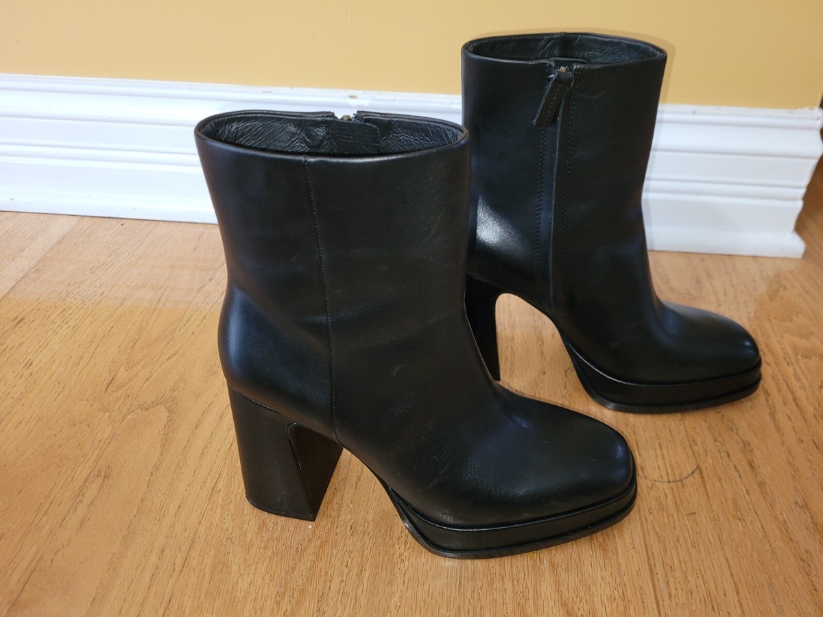 Ash Alyx Leather Platform Womens Ankle Boots Size 37 (US 7) | eBay