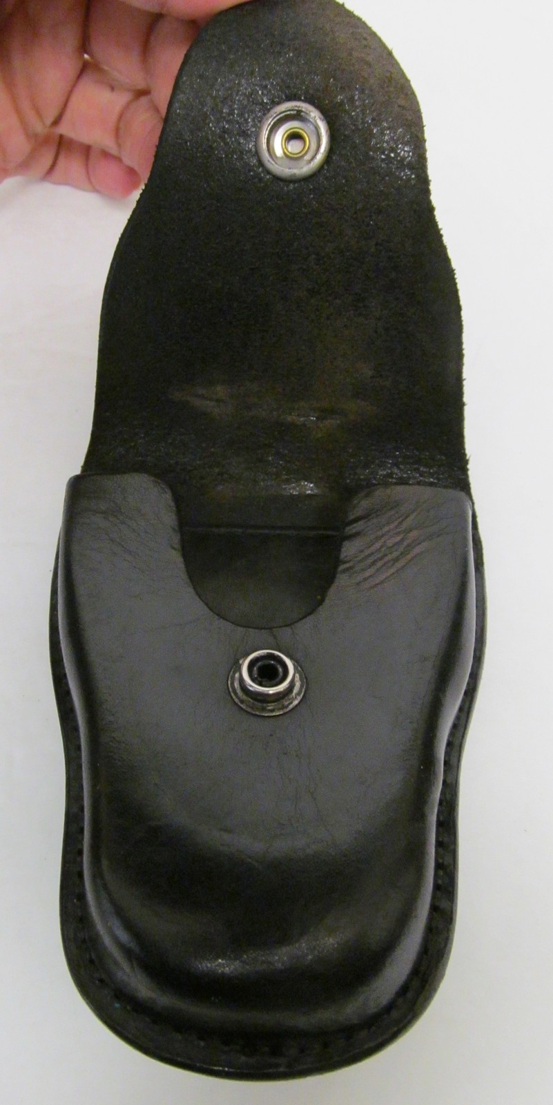 BIANCHI GUN LEATHER 35 Military Police Black Leather Belt Case Holder