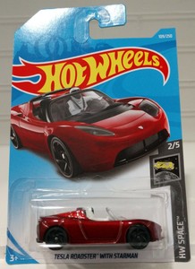 Details About Hot Wheels Hw Space 25 Red Tesla Roadster With Starman 109250 Diecast Car