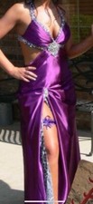 Prom, Evening Gown, Formal party dress, Hand Beaded, Medium Size 7/8