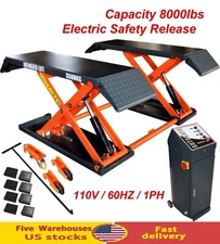 Motooltech AK-X80 Mid Rise Scissor Auto Lift 8000lbs Electric Release 110V/1PH