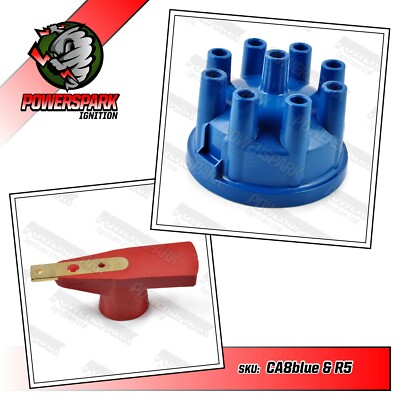 Land Rover TVR MGB V8 Distributor Cap and Powermax Red Rotor Arm for Lucas 35D