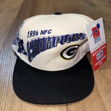 Vtg Green Bay Packers Sports Specialties Hat Snapback NOS Deadstock 1996 Champs