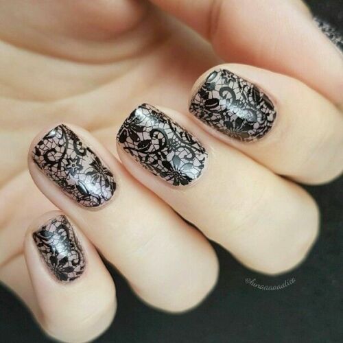Nail Art Stamp Image Plate Chic Lace Pattern Manicure Stamper Scraper Kit BP 02 - Picture 12 of 12