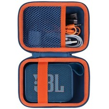 Hard Case Compatible with JBL GO 4 GO 3 Portable Speaker Blue Case Blue