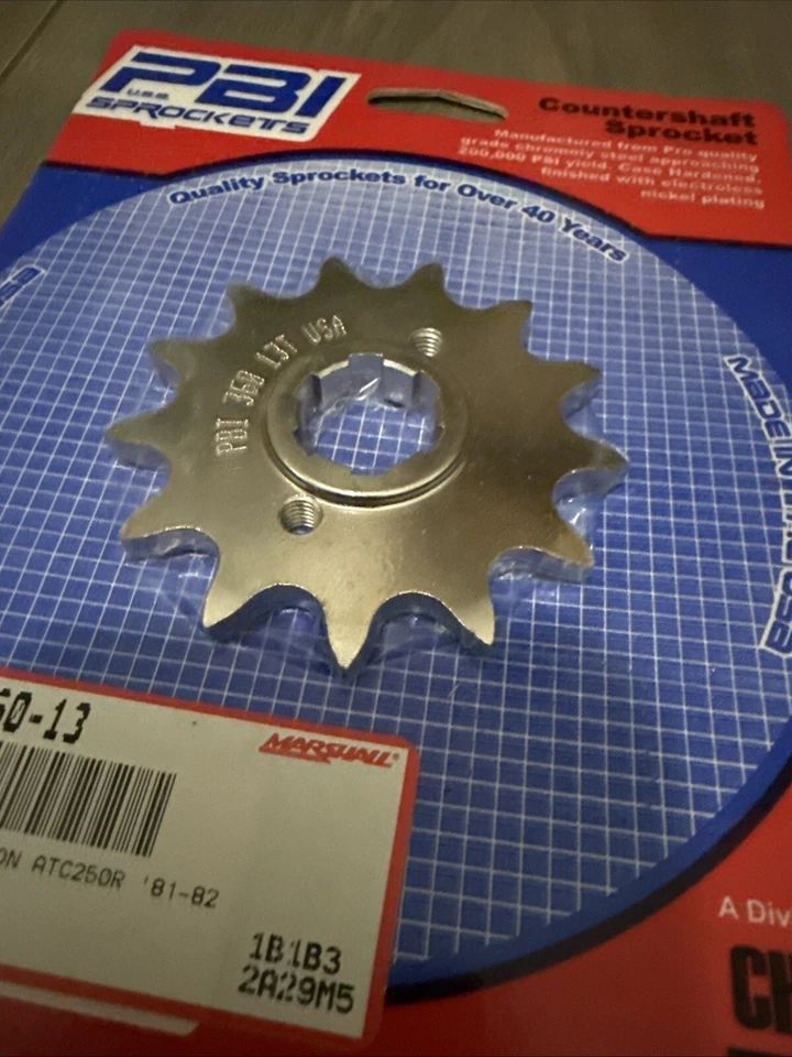 Piñón delantero PBI 13T Honda ATC250R TRX250R CR250R CR480R CR450R CR500R Foto 3 de 3