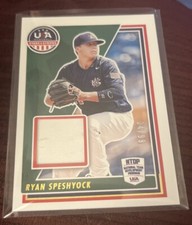 Ryan Speshyock 2022 Stars & Stripes NTDP Jersey Relic #RS Team USA #4/99 ROOKIE