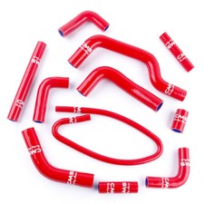 Red For 2001-2007 Ducati Monster S4 S4R Silicone Radiator Coolant Water Hose Kit
