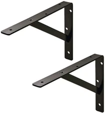 4-Case Pack Steel L-Brackets Heavy Duty Up to 1200 lbs. per Pair Weight Capacity