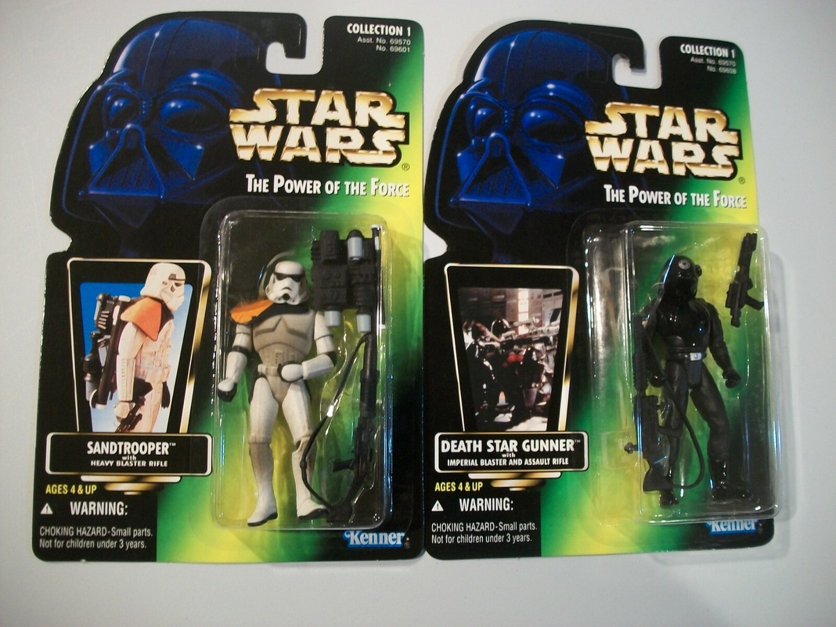 Star Wars The Power of The Force SANDTROOPER & DEATH STAR GUNNER