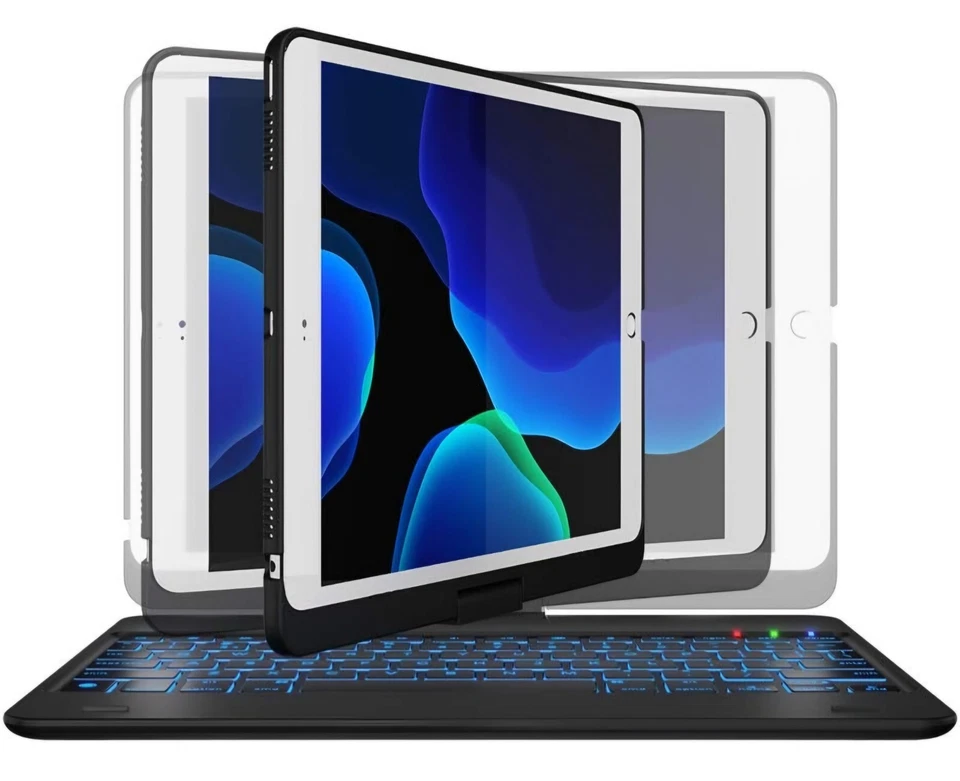 TYPECASE Keyboard Case for iPad 9.7 Inch All in One 360 Degree, Black - Image 4 of 4