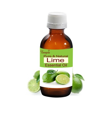 Lime Essential Oil Cold Pressed Citrus Aurantifolia Natural Fresh Aroma Bangota