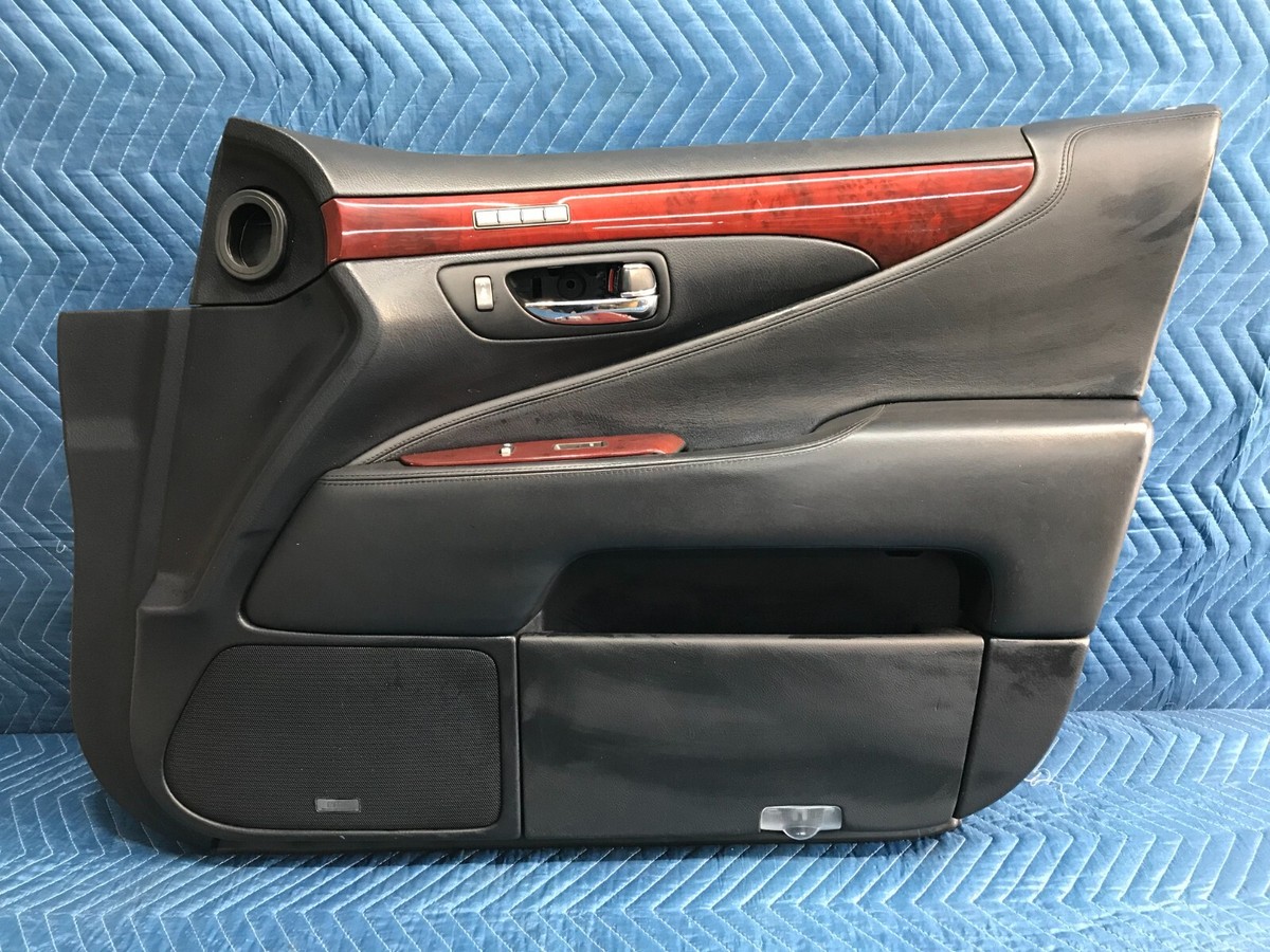 07-09 LEXUS LS460 FRONT RIGHT RH INTERIOR TRIM DOOR PANEL BLACK W