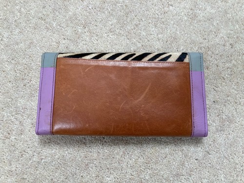 WOMENS NEPHELE LEATHER PURSE ENVELOPE CARD HOLDER WALLET ZZ - Picture 6 of 7