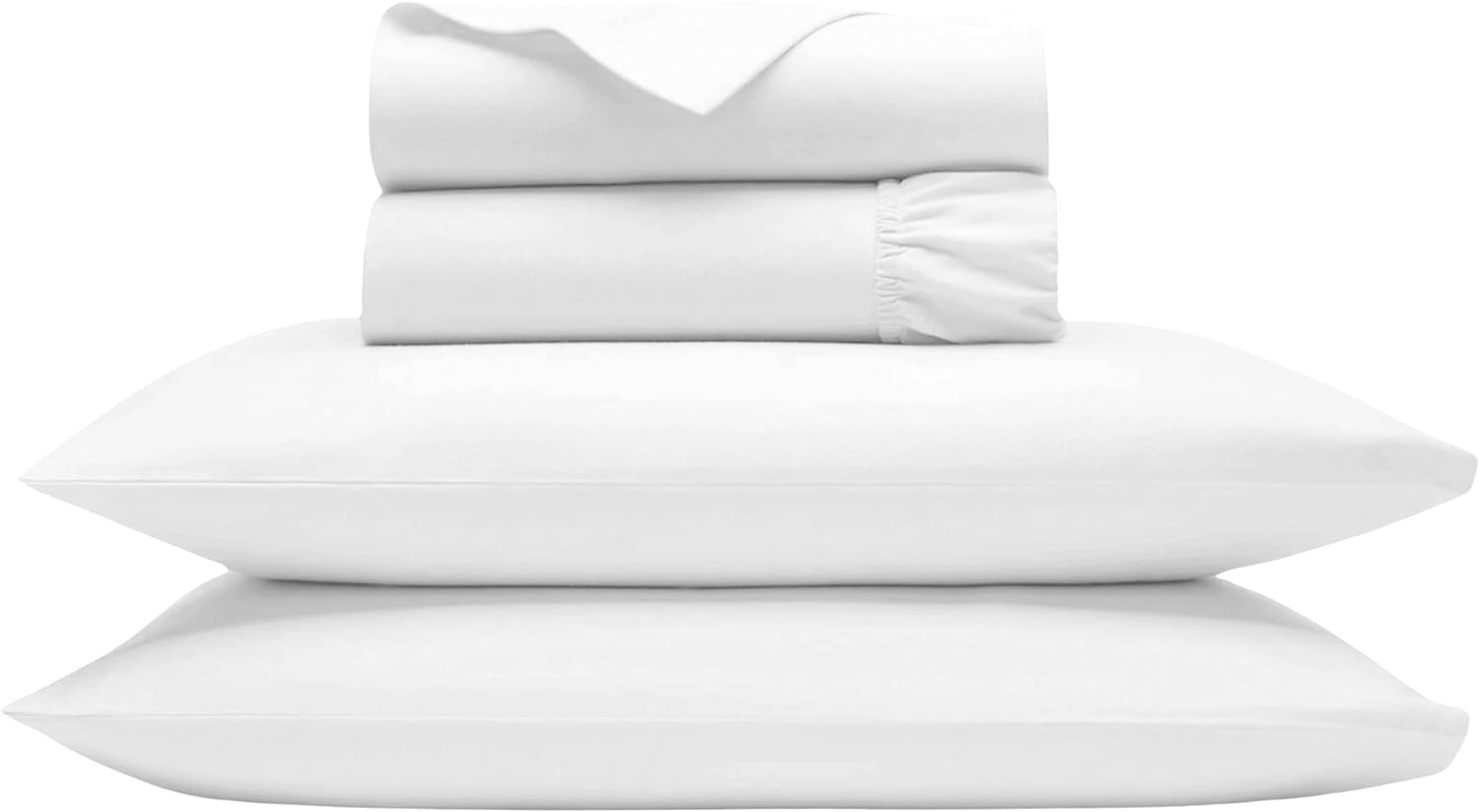 Luxury 1000-Thread-Count Egyptian Cotton Twin Bed Sheet Set with Fitted and Flat Sheets-image
