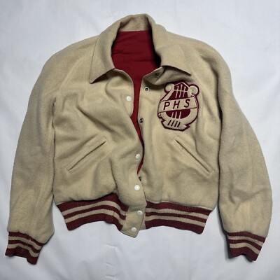 VTG 1950's-60s Butwin Letterman Wool Varsity Jacket USA Made