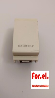 Vimar 16081.B Schaltfläche 1P No 10A Mit Geschrieben '' Extérieur 